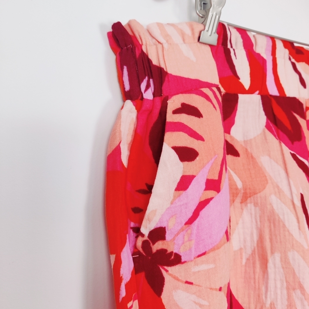 Ella Rafaela Women's 100% Cotton Floral Pull On Shorts NEW Size 2X Retro - Picture 8 of 16